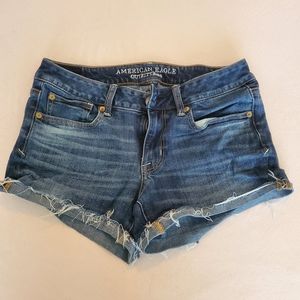 American Eagle Super Super Stretch Shortie Shorts